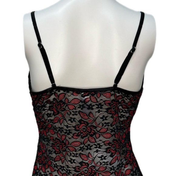 Exotic Black Lace Slip Dress - Picture 5 of 7